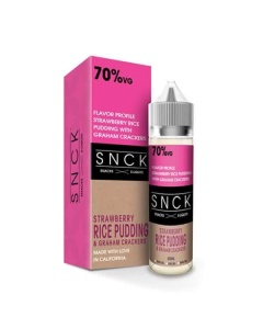 SNCK Strawberry Rice Pudding & Graham Crackers Max VG E-Liquid 50ml Short fill