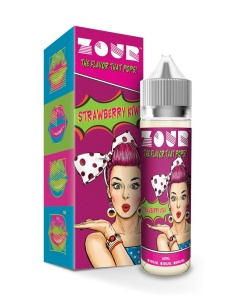 Zour Strawberry Kiwi Max VG E-Liquid 50ml Short fill