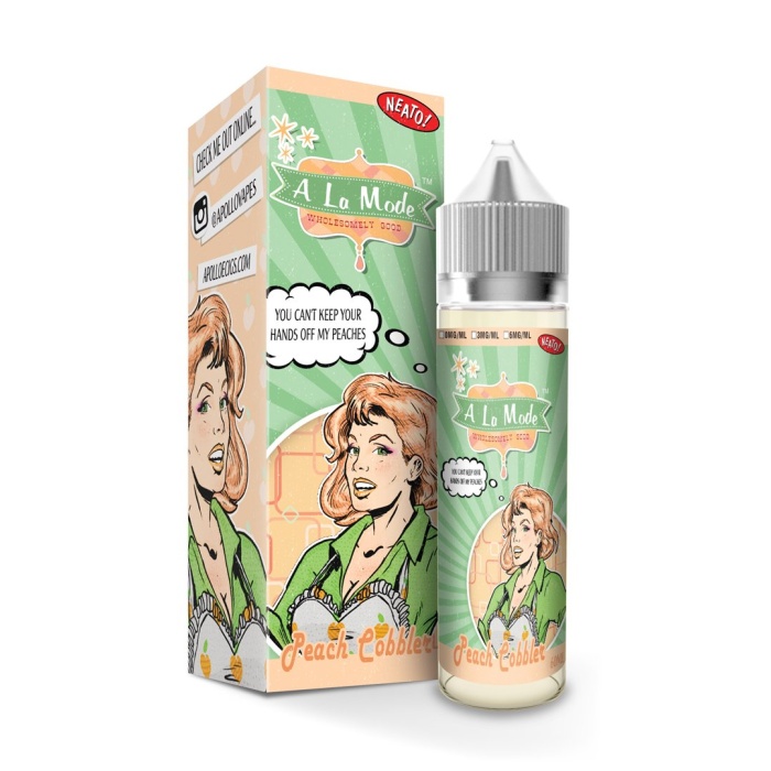 A La Mode Peach Cobbler Max VG E-Liquid Max VG E-Liquid 50ml Short fill