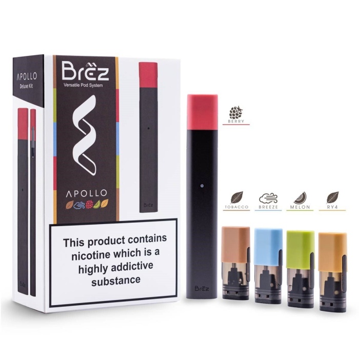 BREZ DELUXE POD KIT (320MAH BATTERY WITH 5 20MG PODS)