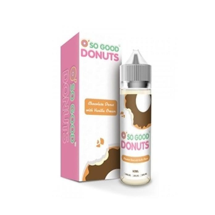 O' So Good Chocolate Donut with Vanilla Cream Max VG E-Liquid 50ml Short fill