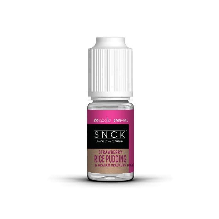 SNCK Strawberry Rice Pudding & Graham Crackers Max VG Vape E-Liquid