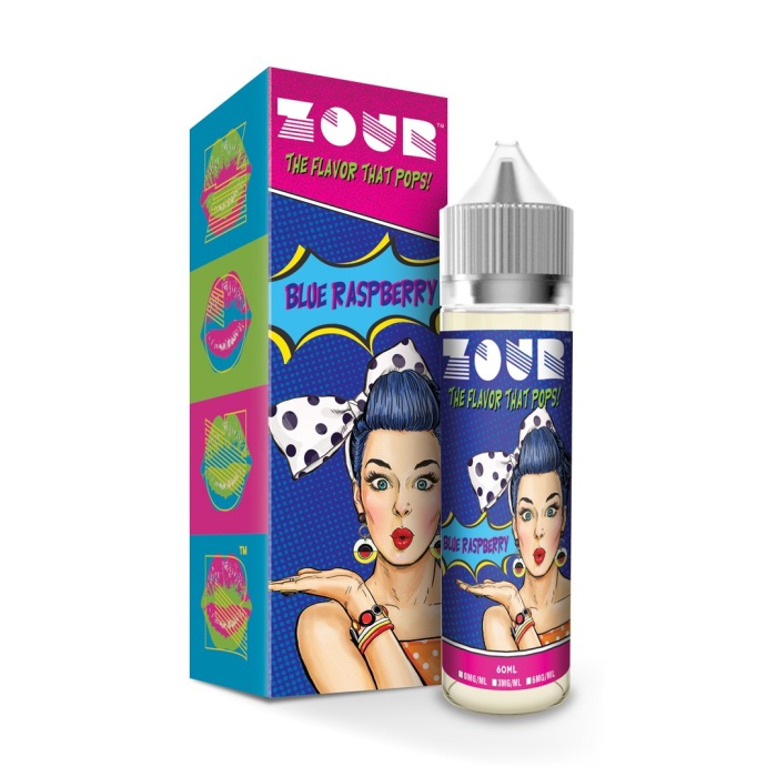 Zour Blue Raspberry Max VG E-Liquid 50ml Short fill