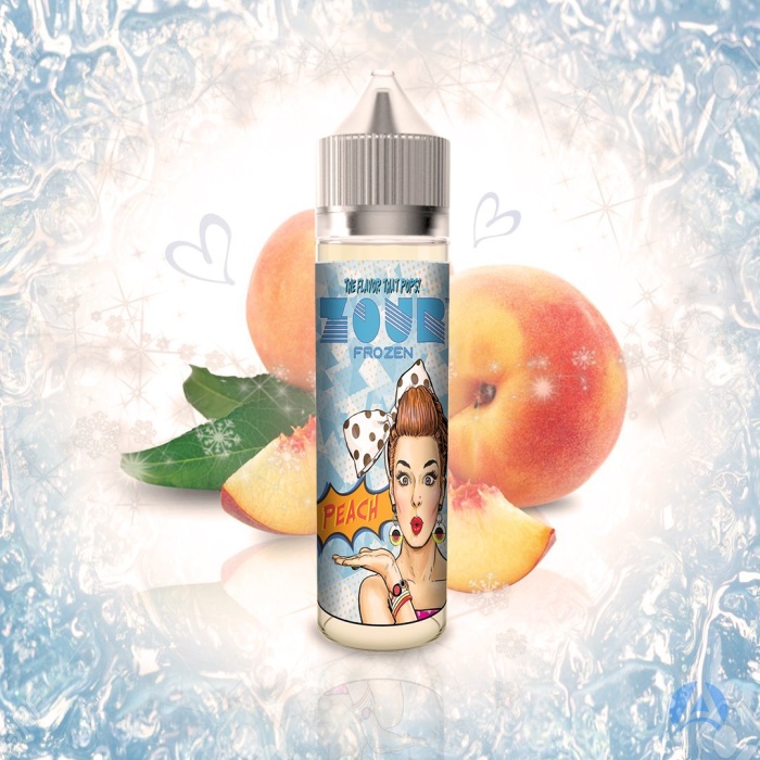 Zour FROZEN Peach Max VG E-Liquid 50ml Short fill