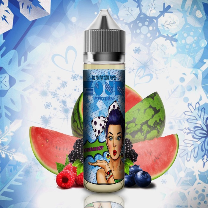 Zour FROZEN Watermelon Berry Max VG E-Liquid 50ml Short fill