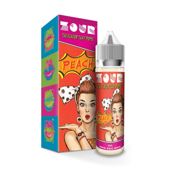 Zour Peach Max VG E-Liquid 50ml Short fill