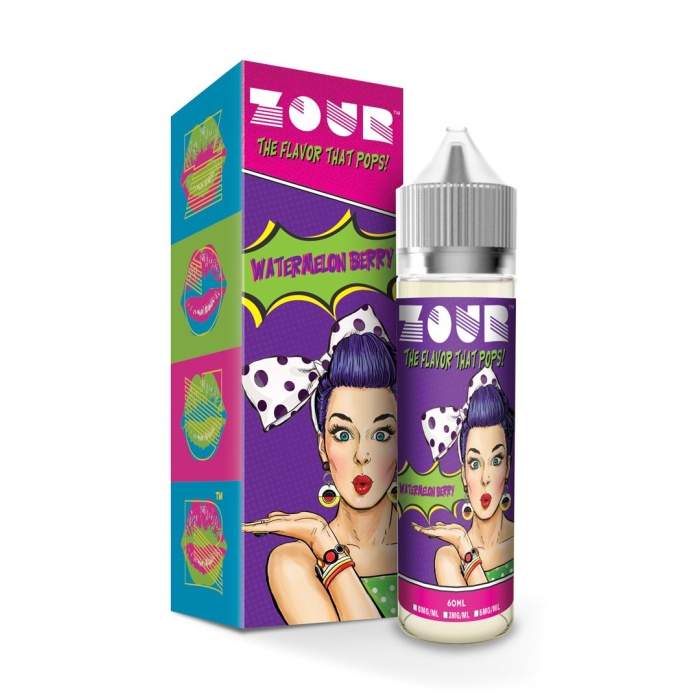 Zour Watermelon Berry Max VG E-Liquid 50ml Short fill